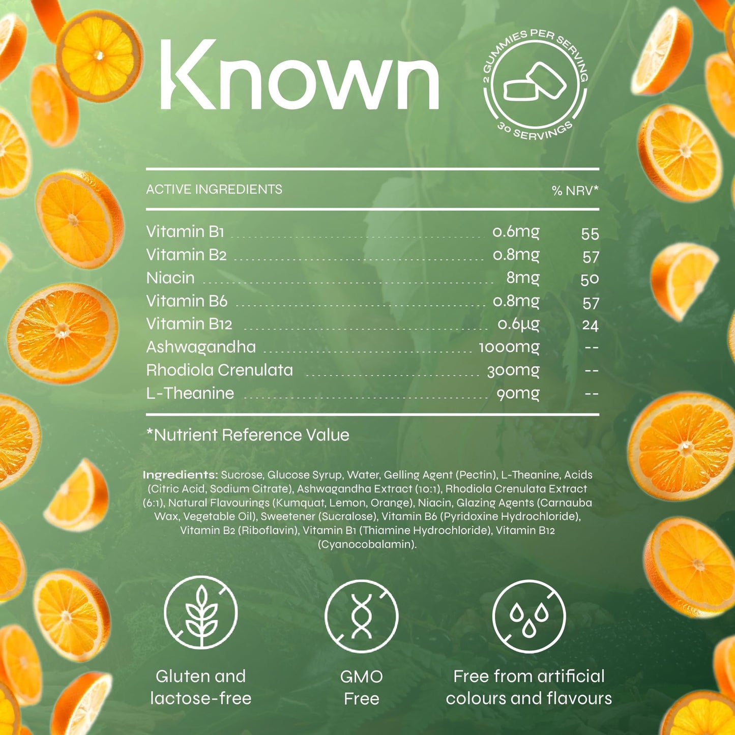 Known Mood Support Gummies – 2 Month Supply – Orange Flavour