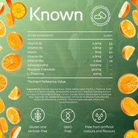 Known Mood Support Gummies – 2 Month Supply – Orange Flavour