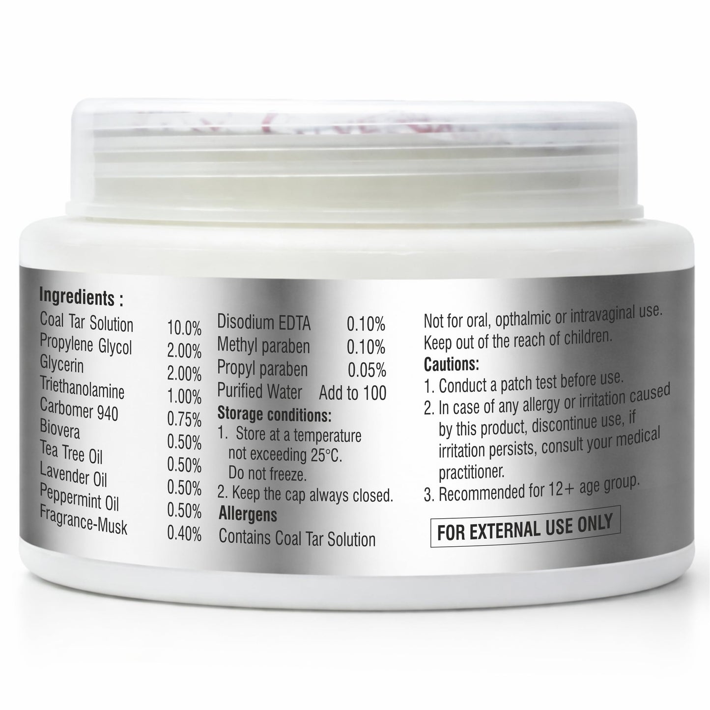 SALVE Salve Cosalic gel (in cream base) with Coal tar & Essentials oils - 50 gm (Pack Of 1)