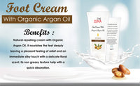 THE ISMA Foot Cream for Renewing Extremely Dry, Rough and Bumpy Feet, Moisturise and Protect Feet, Contain Organic Argan Oil with Vitamin E, 100ml