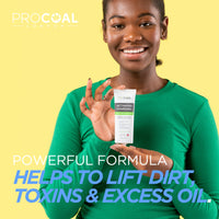 Charcoal Face Masks Skincare for Men and Women 70ml by Procoal - Clay Mask Targets Clogged Pores, Impurities, Toxins & Excess Oil, 100% Recyclable Packaging, Cruelty-Free - Made in UK