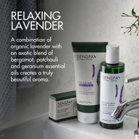 SenSpa Relaxing Lavender Bath Soak - 250ml Vegan Bubble Bath for Women & Men, Luxury Natural Bubble Bath Wash with Organic Lavender, Bath Additives Spa Gifts - Mens/Womens Luxury Bath Products