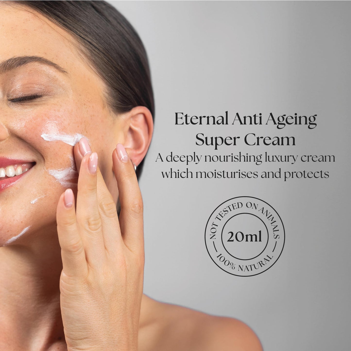 The Edinburgh Natural Skincare Company Ltd. Eternal Anti Aging Day Cream | Hydrating Face Cream | Vitamin E | Intensive Moitsuriser | For Sensitive, Dry Skin | Handmade in Scotland | 15ml