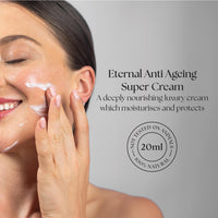 The Edinburgh Natural Skincare Company Ltd. Eternal Anti Aging Day Cream | Hydrating Face Cream | Vitamin E | Intensive Moitsuriser | For Sensitive, Dry Skin | Handmade in Scotland | 15ml