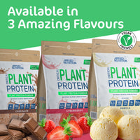 Applied Nutrition Critical Plant Protein - Vegan Protein Powder, Plant Based Supplement (450g - 15 Servings) (Strawberry)