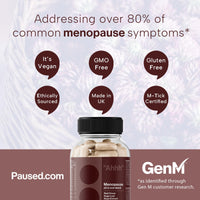 Paused Menopause Relief Tablets - 60 Capsules | All-in-One Formula, Vitamins, Calcium, Herbal Extracts | Hot Flash & Mood Relief | Energy & Joint Support | Stay Healthy, Happy & Productive