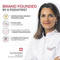 PODERM Nail Care Polish with Tea Tree - Powder Pink | Swiss Lab - 8ML | Enriched with Tea Tree, Silicon & Biotin | Purifies, Clarifies & Nourishes Yellow Nails | Created by a Podiatrist
