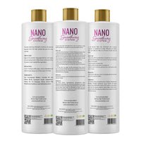 RENEW HAIR PROFESSIONAL NANO Smoothing System Hair Straightening Brazilian Treatment Hair Straightening ,Smooths, Strengthens, Softens Formaldhendy Free Keratin Smooth Renew , Vegan 3x 120ml