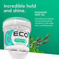 Eco Style Rosemary Mint Hair Gel, Alcohol Free, Vegan, 473 ml