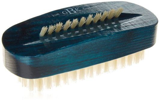 Kent Brushes Natural White Bristle Nail Brush Navy