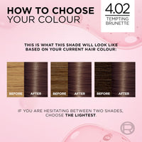 L'Oreal Paris L'Oréal Paris Excellence Crème Permanent Hair Dye, Radiant At-Home Hair Colour with up to 100% Grey Coverage, Pro-Keratin, Up to 8 Weeks of Colour, Colour: 4.02 Tempting Brunette