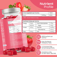 fmula+ Healthy Hair Biotin Gummies for Hair Growth | Hair, Skin and Nail Gummies | Vegan Biotin Supplement for Women | High Strength Biotin Hair Vitamins | Made in The UK - Double Value Pack (60 x 2)