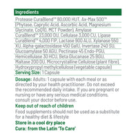 Cura Nutrition CURA NUTRITION - CuraZyme Ultra (90 Capsules) | for Sensitive Stomachs, Nutrient Supplements,Advanced Digestive Enzymes Supplement Blend, Gut Health Supplement, Easy Digest, Digestion Relief