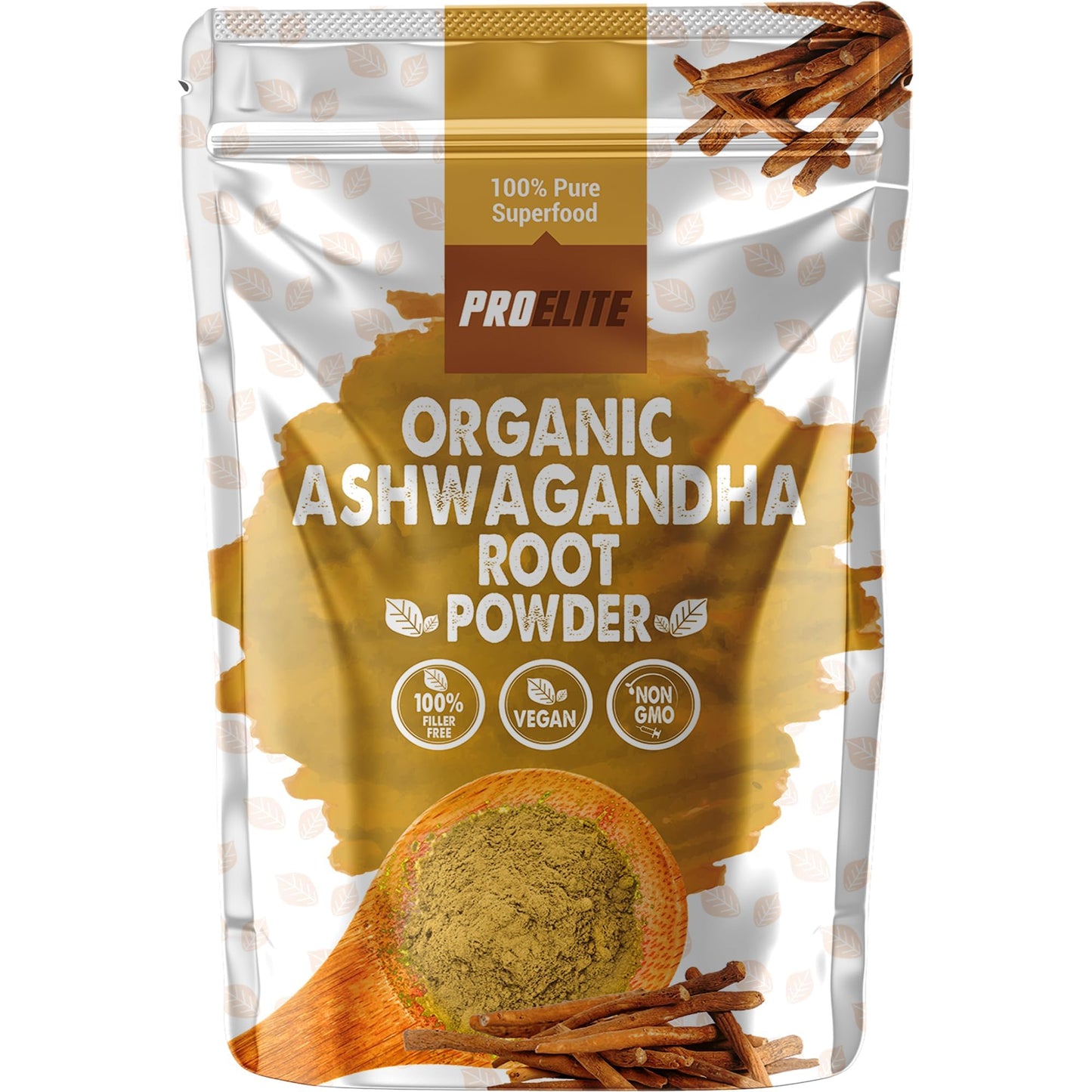 Organic Ashwagandha Powder 500g Supports Immunity | Premium Ashwagandha Root Superfood Anxiety, Stress & Fatigue Relief, Sleep Aid, Energy Increase Zero Additives Vegan Powder by PROELITE