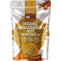 Organic Ashwagandha Powder 500g Supports Immunity | Premium Ashwagandha Root Superfood Anxiety, Stress & Fatigue Relief, Sleep Aid, Energy Increase Zero Additives Vegan Powder by PROELITE