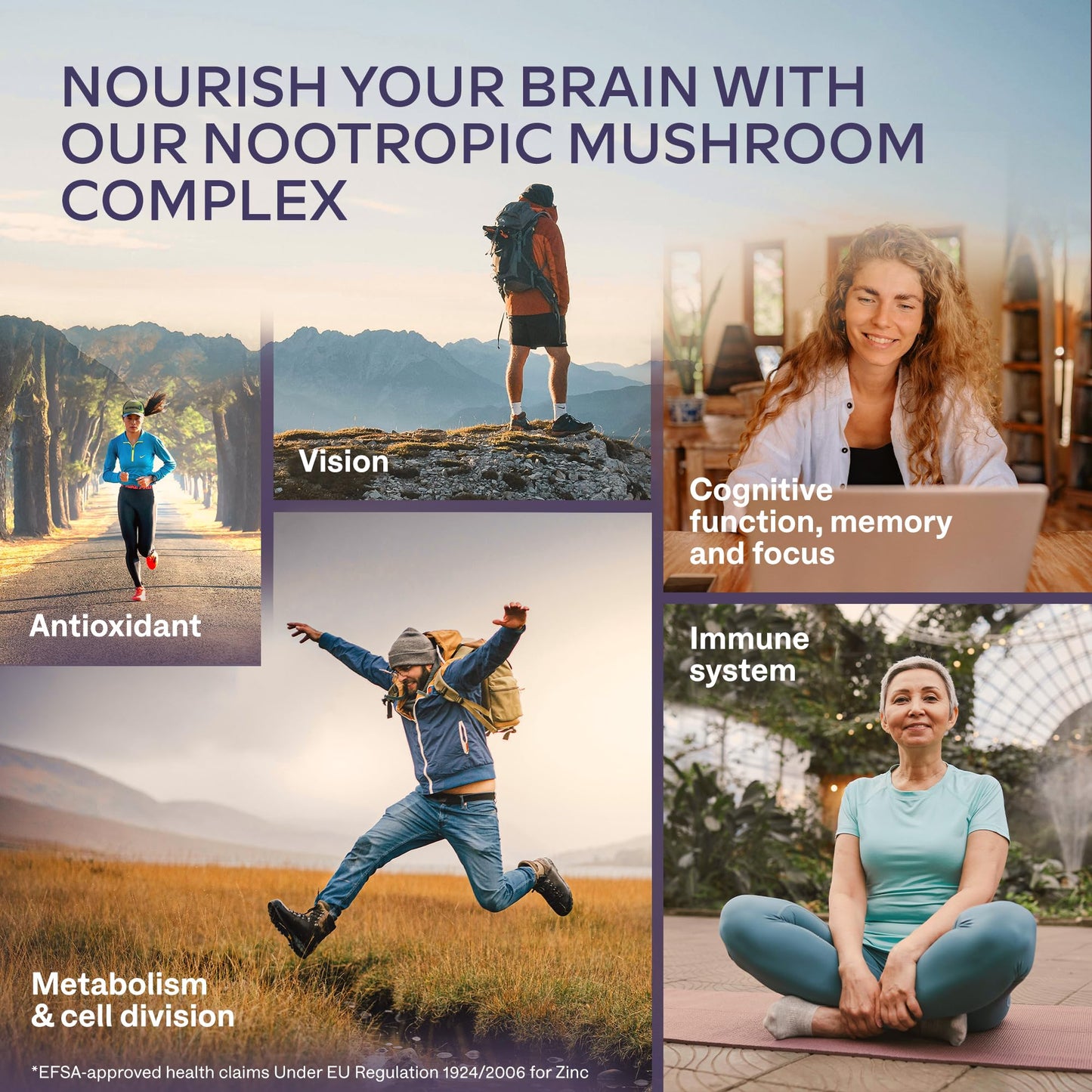 AAVALABS Lions Mane Supplement-18,000mg (30:1 Extract)+Zinc, Reishi & Cordyceps-3 Mushrooms Herbal supplements -Nootropic Complex Lion's Mane Mushroom Supplement-120 Lion's Mane Capsules(Not Lions Mane Powder)
