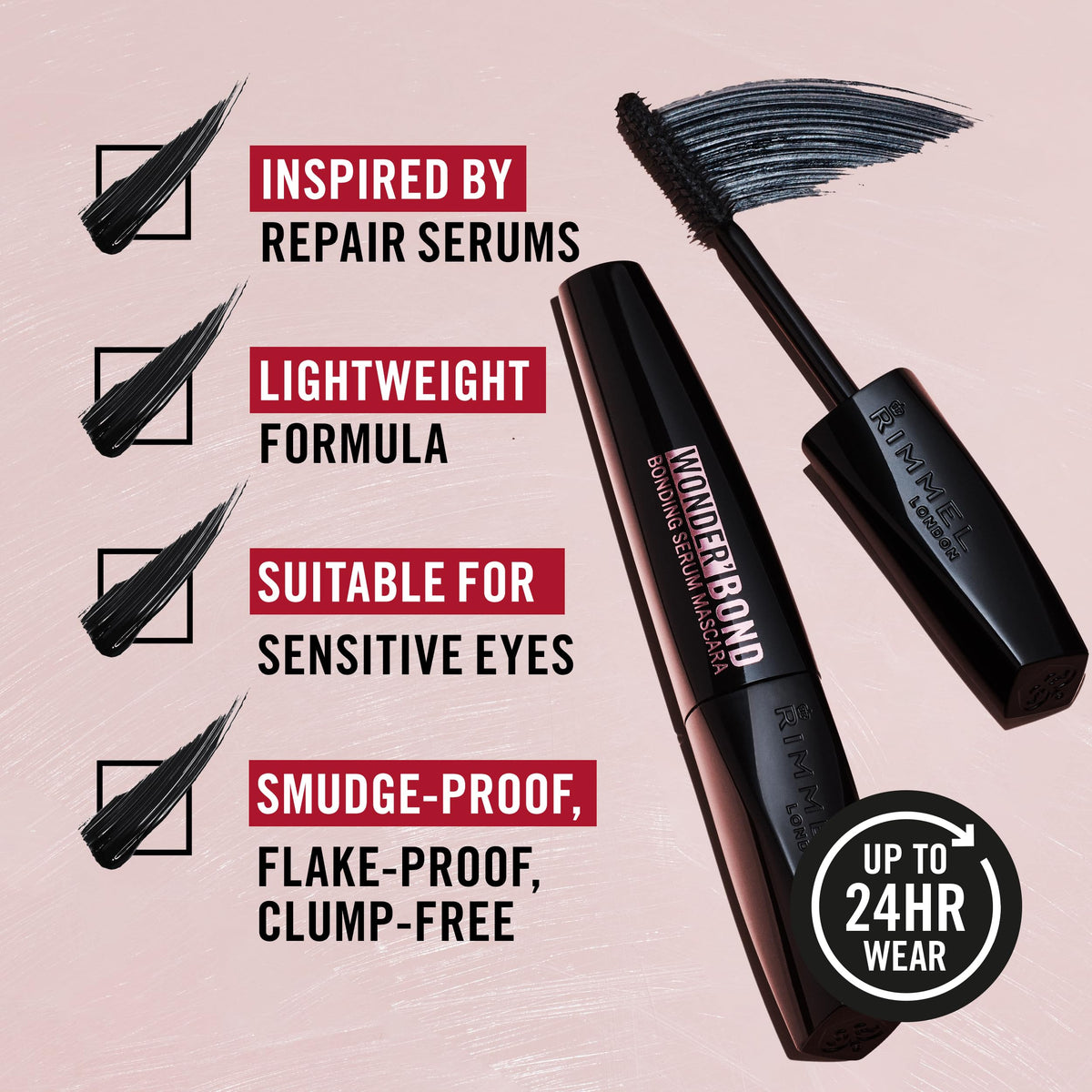 RimmelUK Rimmel Wonder’Bond Bonding Serum Mascara, 11ml