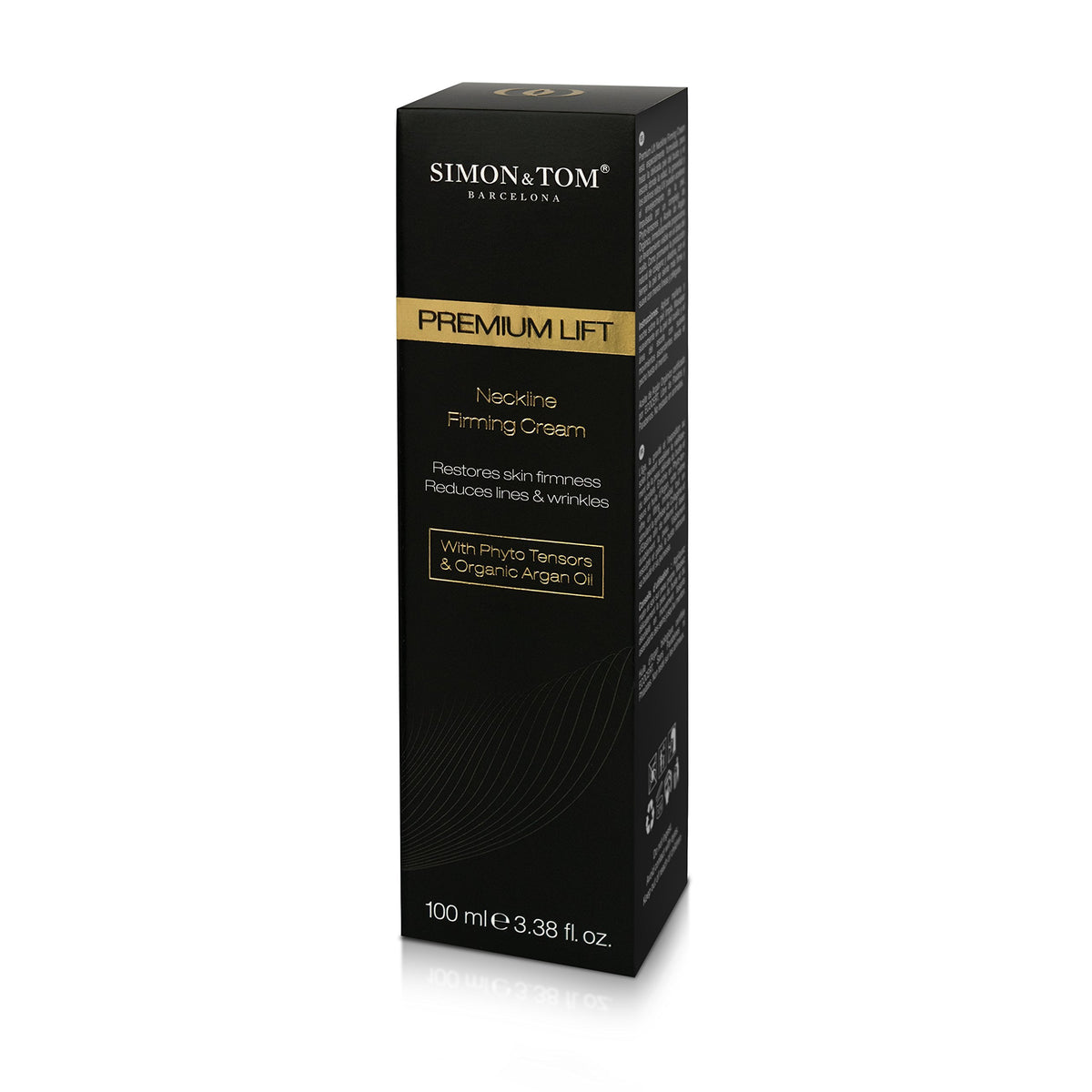 Simon & Tom Simon&Tom Premium Lift Neck Firming Cream Double Chin Reducer Cream | Restores Skin Firmness Anti-Aging Neck Cream | Bio Argan Oil, 100ml