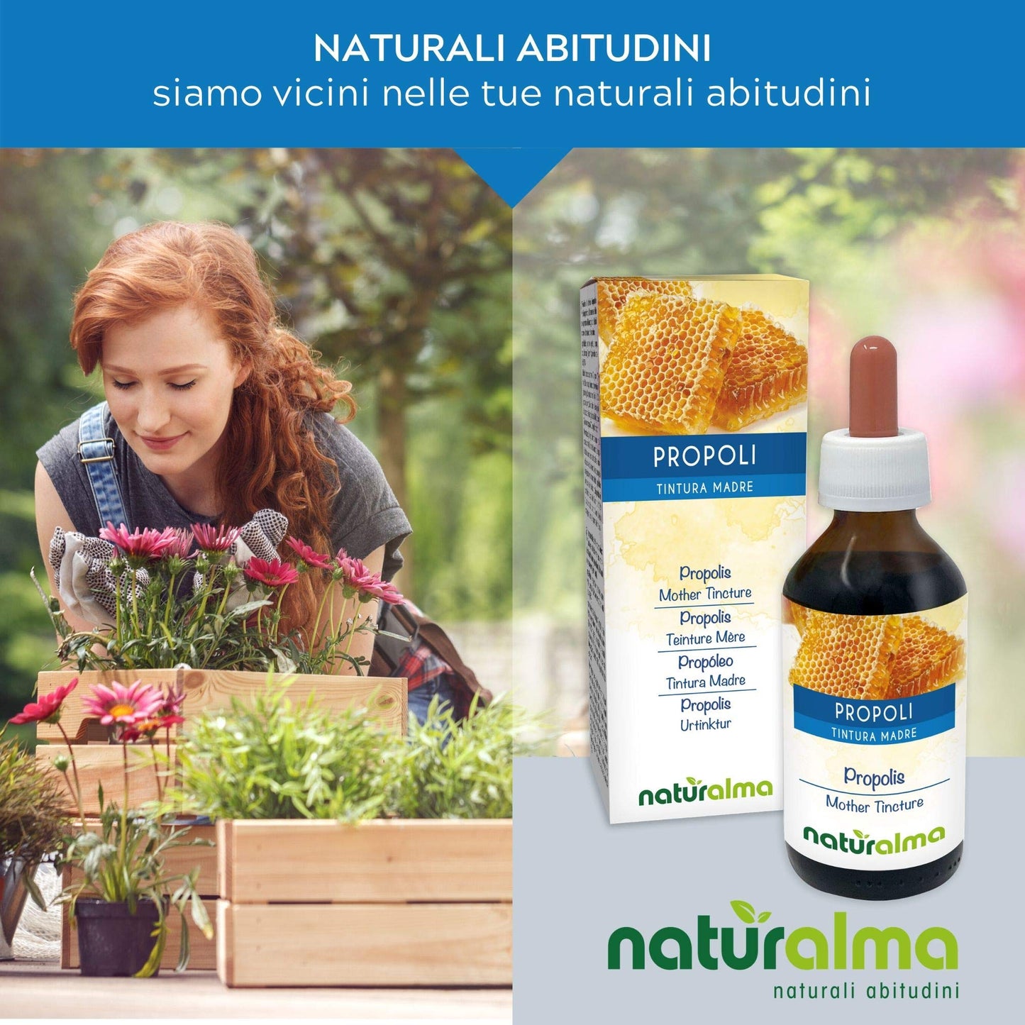 Propolis (Propolis) Resin Hydroalcoholic Mother Tincture NATURALMA | Liquid Extract Drops 120 ml | Food Supplement