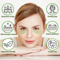 CGBOOM Under Eye Patches, Collagen Under Eye Mask, Dark Circles Under Eye Treatment, Puffy Eyes Bags Under Eyes Removal, Anti-Aging, Reduce Wrinkle, Skincare, Hydrating - 30 Pairs (Avocado)