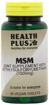 Health Plus MSM 1000mg Joint Health Supplement - 90 Tablets
