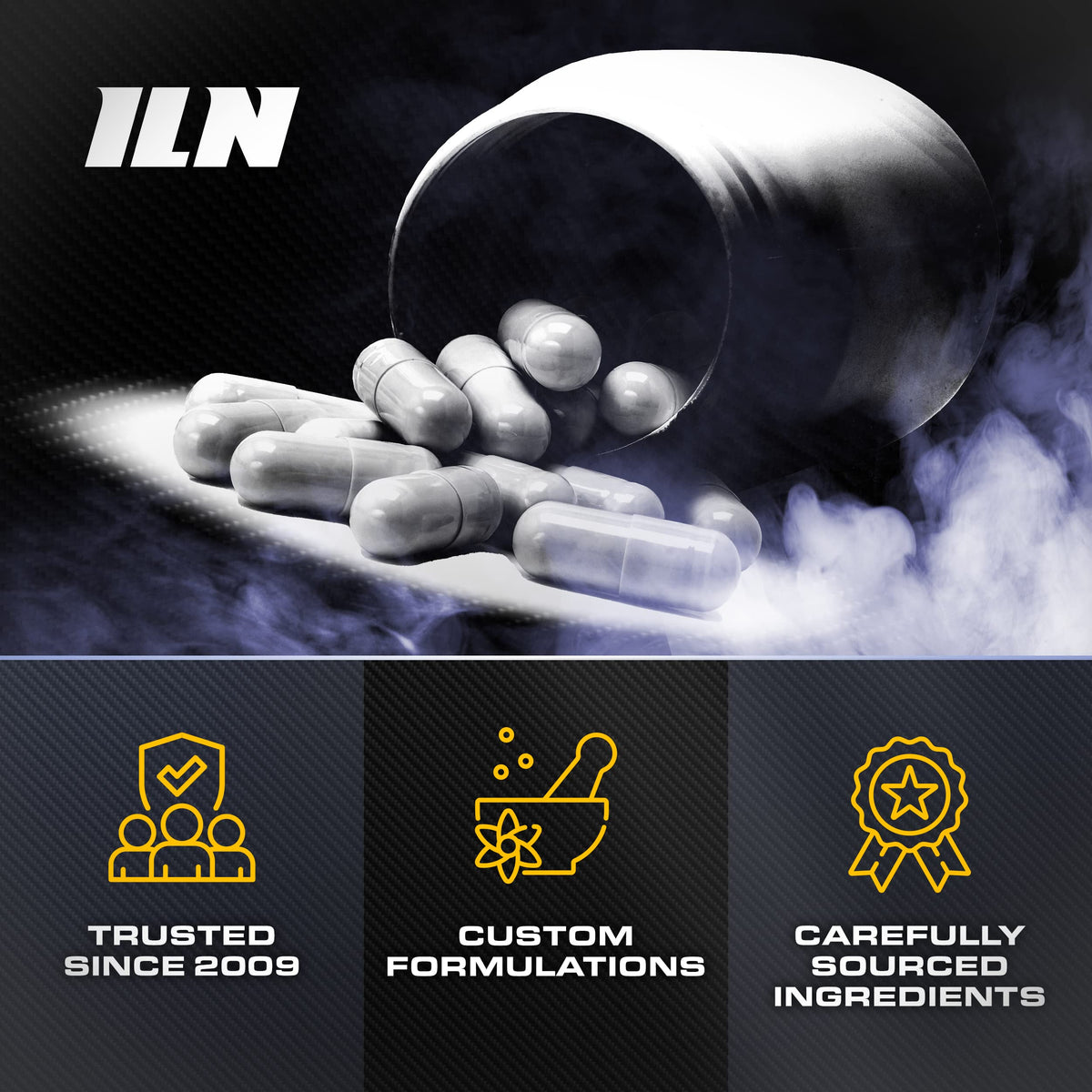 Iron Labs Nutrition Acetyl L Carnitine Capsules - Double Pack - 2000mg Acetyl L-Carnitine x 60 Servings - Carnitine Plus 6 Added Nutrients (240 Vegetarian Capsules)