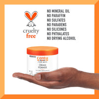 CANTU Men's Cream Pomade Strong Hold Soft Touch 8oz 226.8 g (Pack of 1)