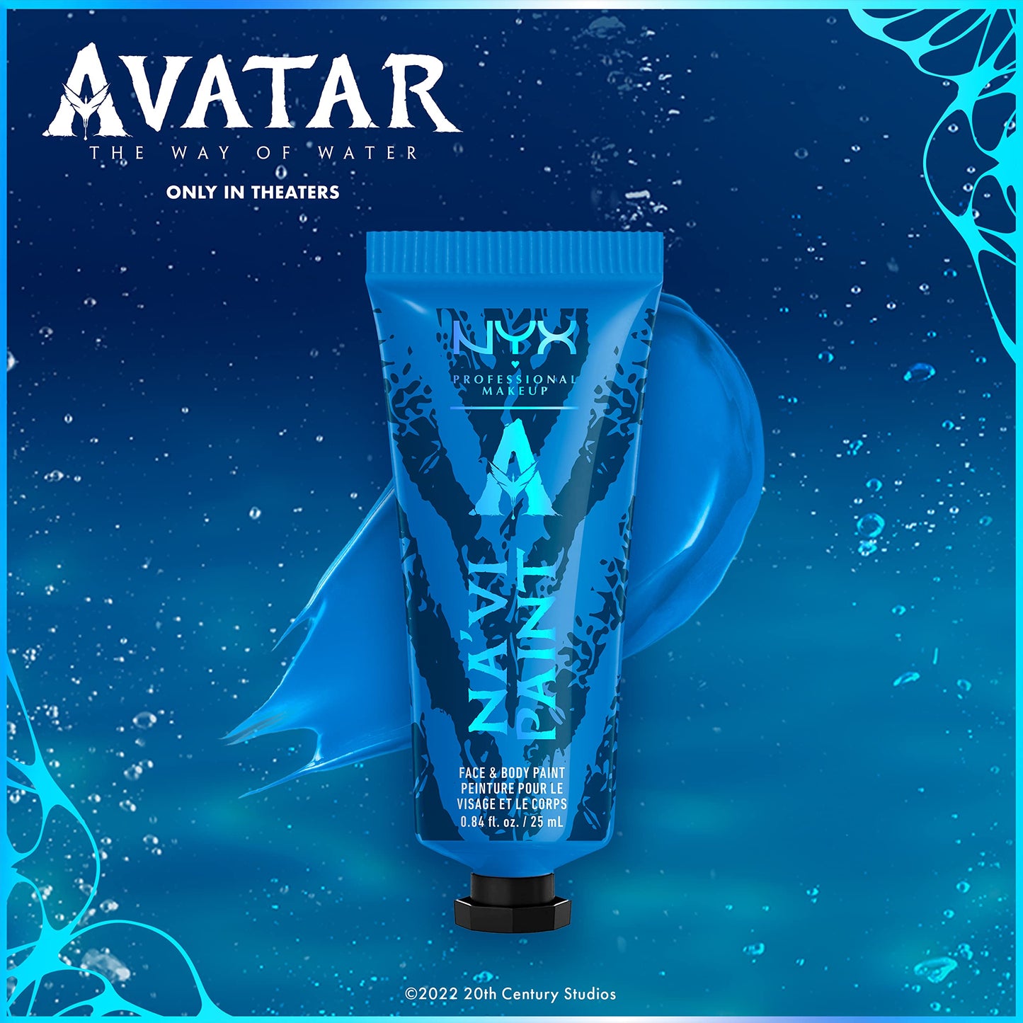 NYX PROFESSIONAL MAKEUP NYX Professional Makeup Avatar 2 Collection Limited Edition Na'vi Face And Body Paint SFX 25ml ASP01 BLUE