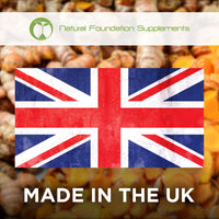 Natural Foundation Turmeric Curcumin & Black Pepper with Ginger | High Strength 120 Tablets 6000mg per Serving | Made in The UK | Natural Health Supplement for Men & Women (120)