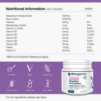 Metagenics - MegaMag Fem Balance Magnesium Glycinate Powder - with Vitamin B6, Calcium and Vitamin C - Female Health & Hormone Regulation - Citrus Orange, 30 Servings