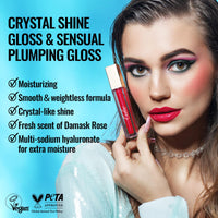 Oulac Light Orange Lip Gloss High-shine Moisturizing Lip Gloss Oil Liquid Lipstick Non-stick Cup Glitter lipstick Lip Tint Reduce Fine Lines Lip Glaze For Dry Lip C02