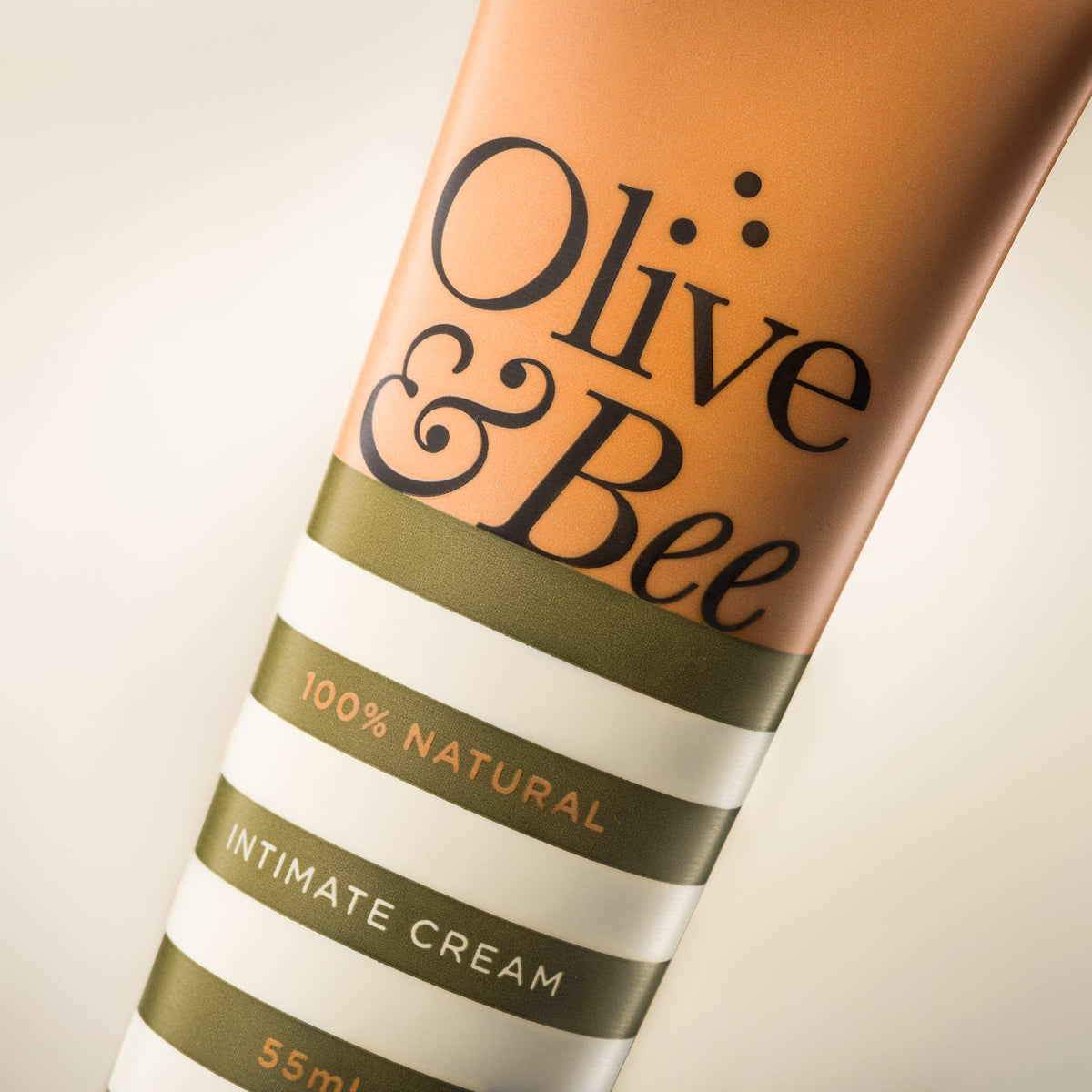 Olive & Bee Olive and Bee Intimate Cream Lubricant, 55 ml (Pack of 1) – Natural Moisturiser & Massage Oil with Organic Olive Oil & Beeswax, pH Balanced & Hormone-Free for Vaginal Dryness and Intimate Care
