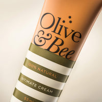 Olive & Bee Olive and Bee Intimate Cream Lubricant, 55 ml (Pack of 1) – Natural Moisturiser & Massage Oil with Organic Olive Oil & Beeswax, pH Balanced & Hormone-Free for Vaginal Dryness and Intimate Care