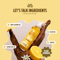 Hair Syrup | Lemon-Aid Pre-Wash Hair Oil | Refresh & Rejuvenate Your Scalp | Infused with Lemon, Watermelon & Lemongrass | Vegan | 100% Natural | 100ml