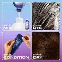 Clairol Nice'n Easy Tone+Gloss Semi Permanent Hair Dye - 403/82 Dark Warm Brown