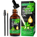 Jamaican Black Castor Oil,60ML Massage Oil for Aromatherapy, 100% Pure Natural Cold Pressed Organic Castor Oil, Stimulate Growth for Hair, Eyelashes, Eyebrows, Skin Moisturizer & Hair Oil and Body Oil