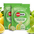 SaltStick Fastchews, Electrolyte Replacement Tablets for Rehydration, Exercise Recovery, Youth & Adult Athletes, Hiking & Sports Recovery, 2 x Packets of 10 Tablets (Lemon Lime)