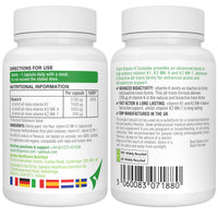 Igennus Advanced Triple Vitamin K Complex 2700 mcg, Vitamin K1 & K2 (MK-4 & MK-7), Bioactive Natural Forms, High Strength, Bone & Cardiovascular, Clean Label, Vegan, 90 Capsules