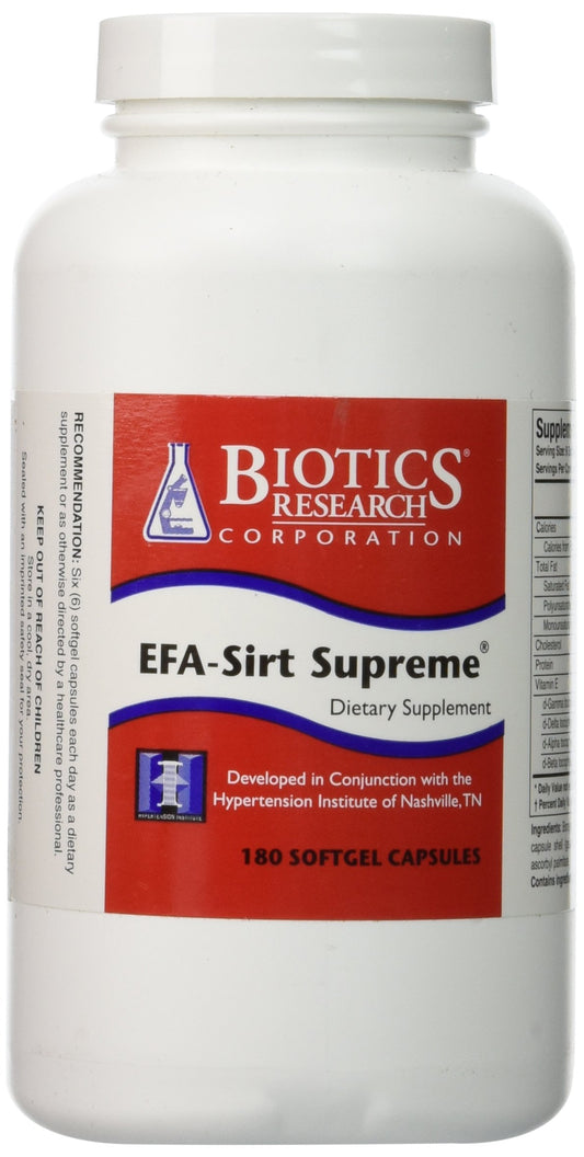 Biotics Research - EFA-Sirt Supreme - 180 Capsules