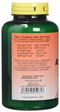 Health Plus Ascorbic Acid Powder Vitamin C Supplement - 250g