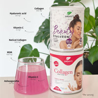Nature's Finest by Nutrisslim Best Marine Collagen for Women with Hyaluronic Acid, Vitamin C and MSM - Fish Collagen (5000mg) - Collagen Skincare + Beauty Hyaluron