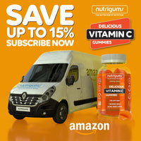 Vitamin C | 60 Orange Flavour Gummies | Two Month Supply | Immune, Energy & Collagen Formation Support | Vegan Suitable by NUTRIGUMS®