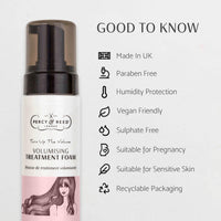 Percy & Reed Volumising Hair Treatment Foam 200ml, Lightweight Hair Mask for Fine Flat Strands, Volume Support, Conditioner Alternative, Thickens, Strengthens, Adds Shine, Scalp Care