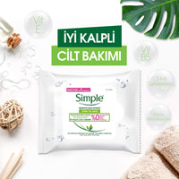 Unilever Simple Kind to Skin Micellar Remove Waterproof Make-up Cleansing Wipes for Sensitive Skin 25 Wipes
