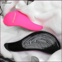 VMAGIC CARE Detangling Hairbrush - glide the Detangler Hairbrush through Tangled hair Best Brush Comb for Women, Girls, Men & Boys - Use in Wet and Dry Hair (Purple Big + Rose Red Small)