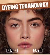 Generic Eyebrow Tint Waterproof Brow Gel, Eyebrow Dye Gentle Formula For Sensitive Skin, Eyelash Tint 2-in-1 DIY Kit With Tools, Brow Dark Natural Peel Off Gel (2# Espresso)