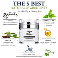 Retinol Face Cream with Hyaluronic Acid & Vitamin E - The Best Anti Aging Cream to Reduce Wrinkles & Age Spots Day & Night cream. Best Age-Defying Solution. 50ml