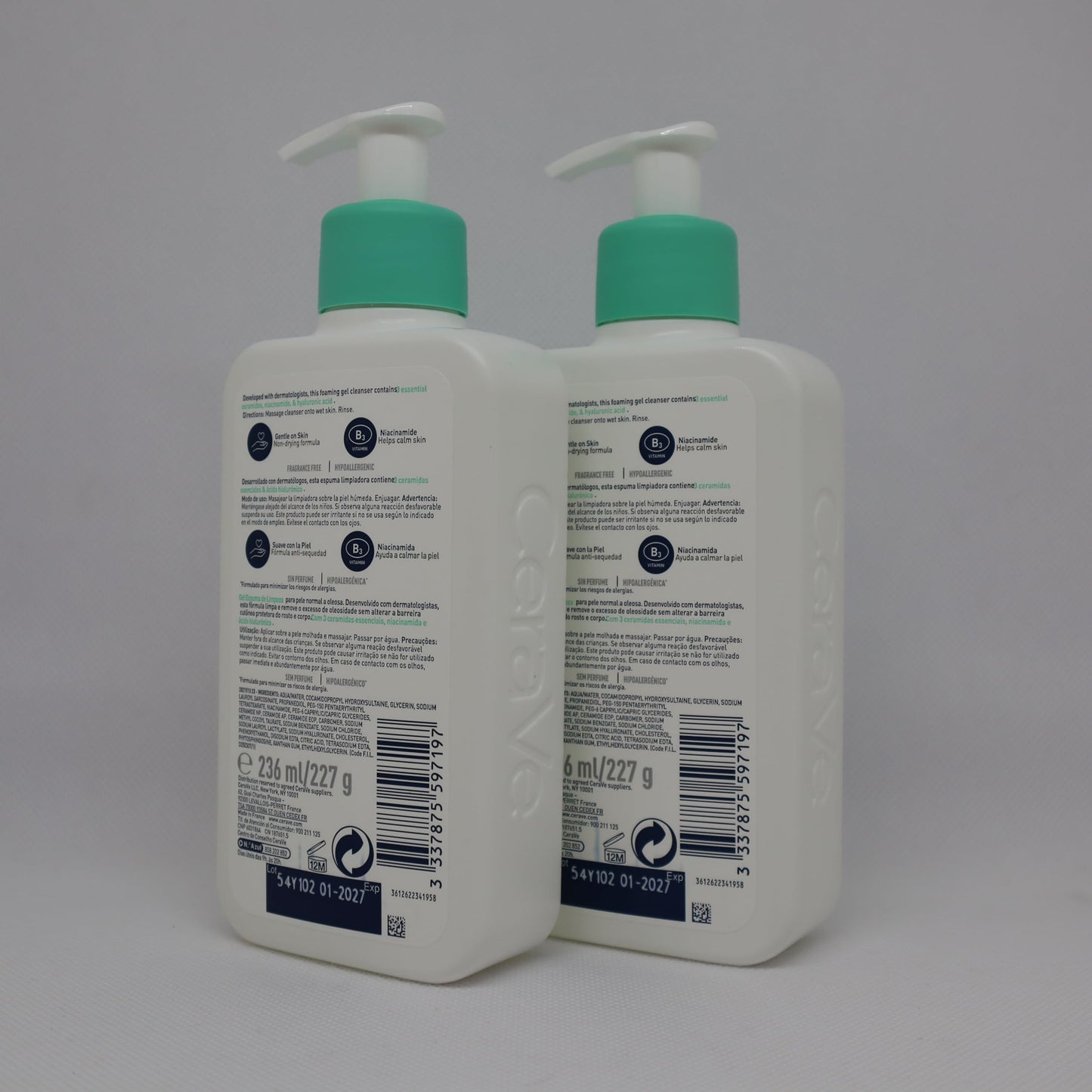 CeraVe DOUBLE Foaming Cleanser 236ml Pack Of 2