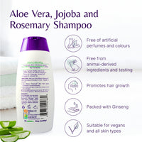 The House of Mistry Mistry's Aloe Jojoba Shampoo with Rosemary 200ml - Natural Hair Care Shampoo, Gentle, Strengthening & Nourishing - Suitable for All Ages and Hair Types, Additive Free, Vegan,