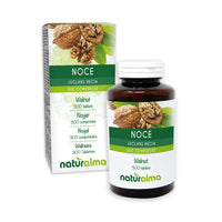 Naturalma Walnut (Juglans regia) Hulls of The Fruit or Pericarp (Walnut Husk) and Leaves NATURALMA | 150 g | 300 Tablets of 500 mg | Food Supplement | Natural and Vegan